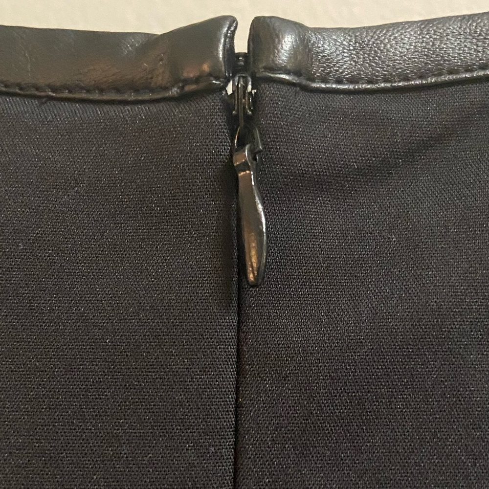 Armani Exchange Faux-Leather Mini Dress, Size 10 - Picture 11 of 13